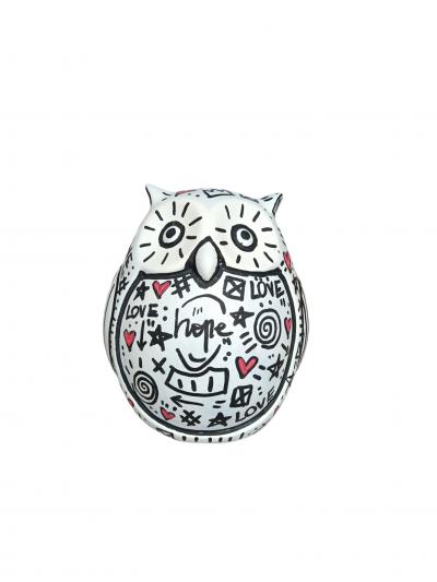 Mr Hope - Hibou - Porcelaine Peinte 2