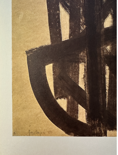 Pierre SOULAGES : Peinture 1948, Héliogravure signée 2