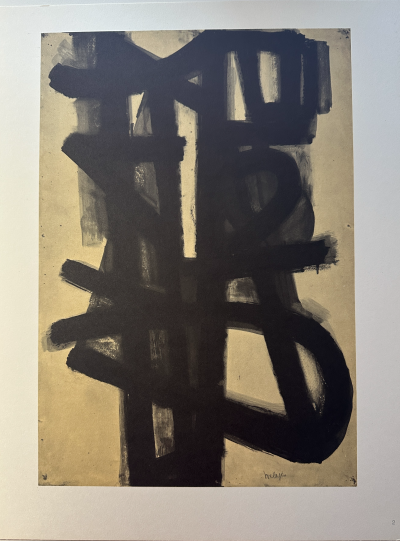 Pierre SOULAGES : Peinture 1947, Héliogravure signée 2