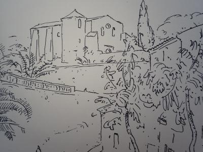 Frédéric DESHAYES  - Bormes - Gravure 2