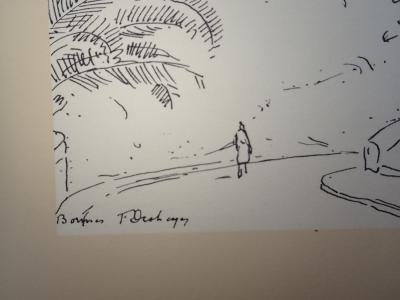 Frédéric DESHAYES  - Bormes - Gravure 2