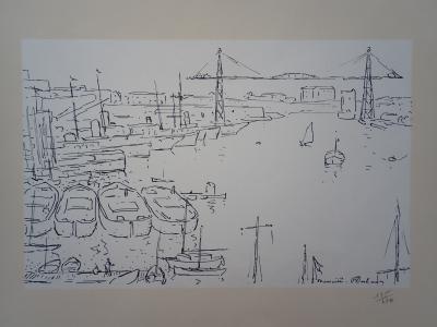 Frédéric DESHAYES (d’après) - Le port de Marseille - Gravure