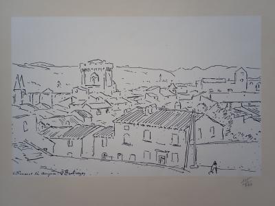 Frédéric DESHAYES (after) - Villeneuve les Avignon - Engraving 2