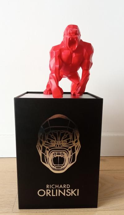 Richard Orlinski - kong origin red matt - sculpture 2
