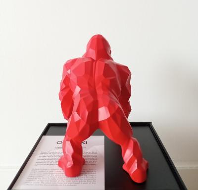 Richard Orlinski - kong origin red matt - sculpture 2