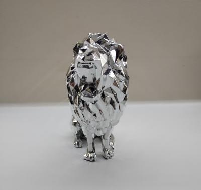 Richard Orlinski - Lion spirit argent - sculpture 2