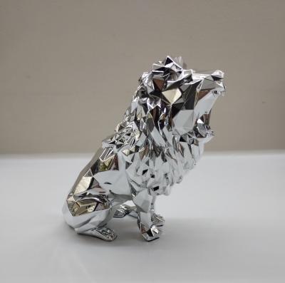 Richard Orlinski - Lion spirit argent - sculpture 2