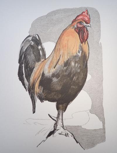 Paul JOUVE - Le coq - Gravure sur bois 2