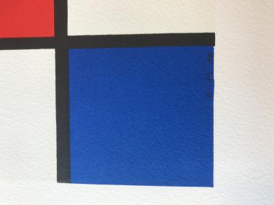 Piet MONDRIAN - "Composición II en rojo, azul y amarillo" n 1930, litografía 2