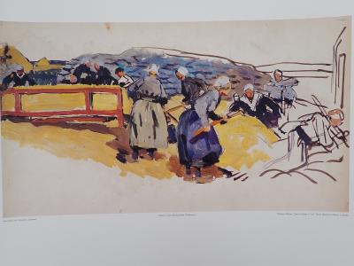 Mathurin Meheut (d’après) - Scène de battage en Léon - Affiche 2