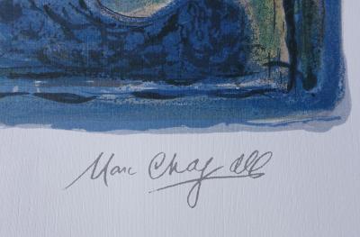 Marc CHAGALL : Les mariés - Lithographie signée 2