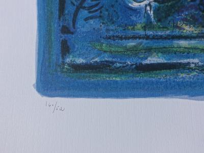 Marc CHAGALL : Les mariés - Lithographie signée 2