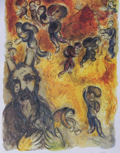 Marc CHAGALL: Moses and the Exodus, Signed lithograph 2