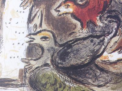 Marc CHAGALL : Moïse et les tablettes de la loi, Lithographie signée 2