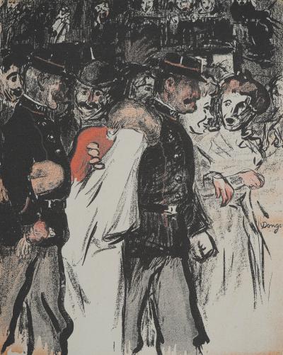 Kees VAN DONGEN (d’après) : La veuve éplorée, Lithographie 2