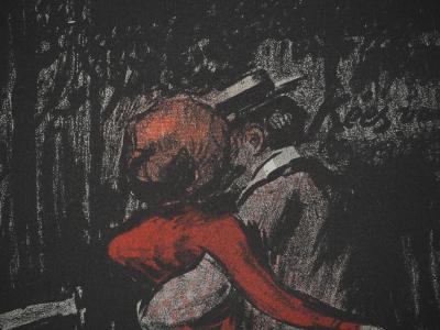 Kees VAN DONGEN (d’après) : Les amants au parc, Lithographie 2