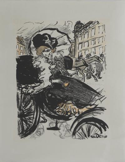 Kees VAN DONGEN (d’après) : En route pour les grands magasins, Lithographie 2