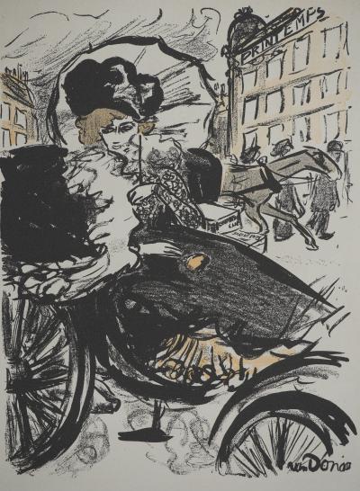 Kees VAN DONGEN (d’après) : En route pour les grands magasins, Lithographie 2