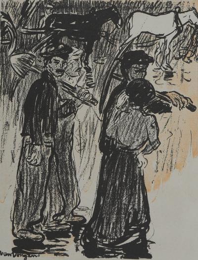 Kees VAN DONGEN (d’après) : Les travailleurs, Lithographie 2
