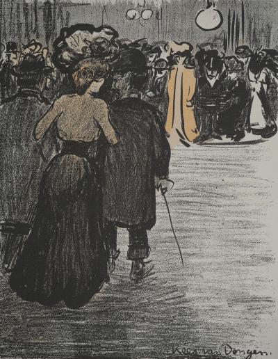 Kees VAN DONGEN (d’après) : Soirée mondaine, Lithographie 2