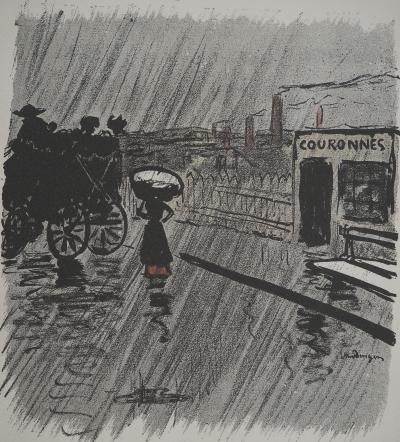 Kees VAN DONGEN (d’après) : Journée pluvieuse, Lithographie 2