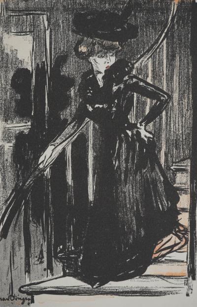 Kees VAN DONGEN (d’après) : Femme au chapeau, Lithographie 2