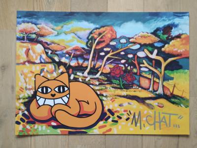 M Chat (1977) - Estaque, Braque 1906 - sérigraphie signée 2