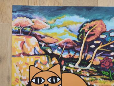 M Chat (1977) - Estaque, Braque 1906 - sérigraphie signée 2