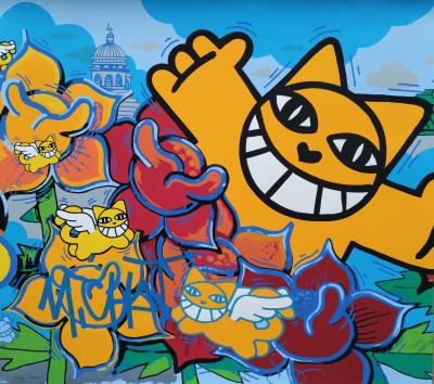 M Chat (1977) - Bises Bee, 2024 - Serigraphie signée - Tirage d’essai 2