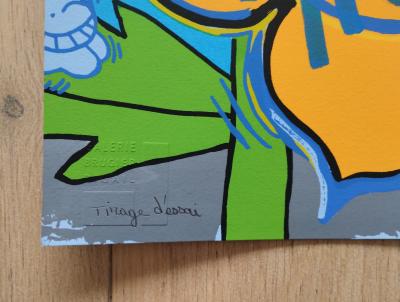 M Chat (1977) - Bises Bee, 2024 - Serigraphie signée - Tirage d’essai 2