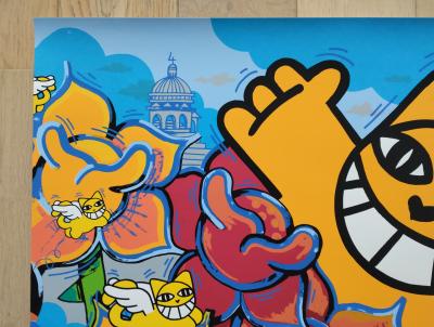 M Chat (1977) - Bises Bee, 2024 - Serigraphie signée - Tirage d’essai 2