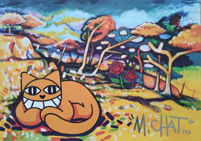 M Chat (1977) - Estaque, Braque 1906 - sérigraphie signée 2