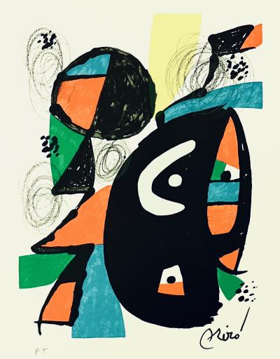 Joan MIRÓ - La mélodie acide, 1980, lithographie
