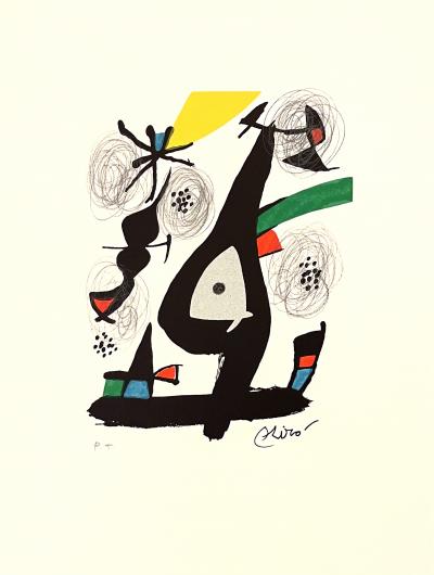 Joan Miro - The Acid Melody, 1980, lithograph 2
