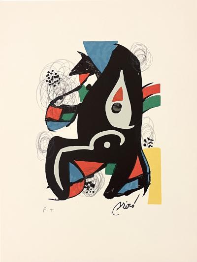Joan MIRÓ - La mélodie acide, 1980 - lithographie originale 2