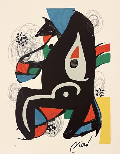 Joan MIRÓ - La mélodie acide, 1980 - lithographie originale 2