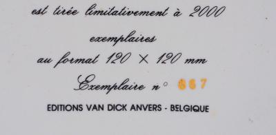 Salvador DALI  : Les montre gélatines de l’espace temps, 1989 - porcelaine signée 2