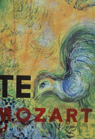 Marc CHAGALL : La flûte enchantée, AFFICHE ORIGINALE d’époque #Metropolitan Opera New York - Mozart 2