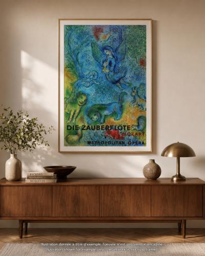 Marc CHAGALL : La flûte enchantée,  Affiche originale 2
