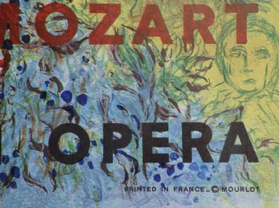Marc CHAGALL: The Magic Flute, ORIGINAL vintage POSTER #Metropolitan Opera New York - Mozart 2