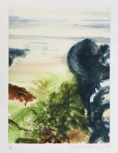 ZAO WOU-KI - Beauregard, 1980 - Eau-forte originale signée au crayon 2