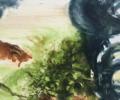 ZAO WOU-KI - Beauregard, 1980 - Eau-forte originale signée au crayon 2