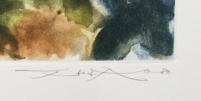 ZAO WOU-KI - Beauregard, 1980 - Eau-forte originale signée au crayon 2