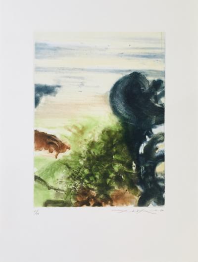 ZAO WOU-KI - Beauregard, 1980 - Eau-forte originale signée au crayon 2