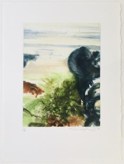 ZAO WOU-KI - Beauregard, 1980 - Eau-forte originale signée au crayon 2