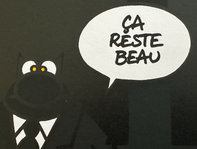 Pierre SOULAGES et Philippe GELUCK  - Panne de courant au musée Soulages - Sérigraphie signée 2