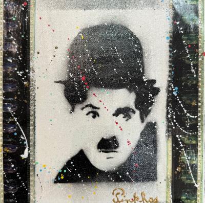 PINKHAS – Chaplin – 2020 – Mischtechnik auf Leinwand – signiert 2