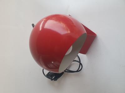 Lampe de table réglable rouge allemagne années 1960 2