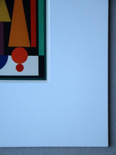 Auguste HERBIN - Composition sur le mot Fleur Fruit, 1949 - Sérigraphie originale en couleurs 2