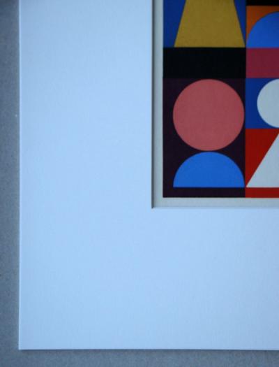 Auguste HERBIN - Composition sur le mot Jaune, 1949 - Sérigraphie originale en couleurs 2